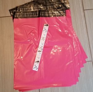 10 pink poly mailers + 10 Thank You Stickers